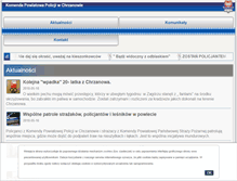 Tablet Screenshot of chrzanow.policja.gov.pl