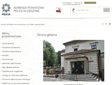 Tablet Screenshot of bip.cieszyn.kpp.policja.gov.pl