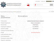 Tablet Screenshot of bip.chojnice.kpp.policja.gov.pl