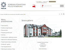 Tablet Screenshot of bip.bierun.kpp.policja.gov.pl