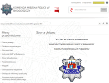 Tablet Screenshot of bip.bydgoszcz.kmp.policja.gov.pl