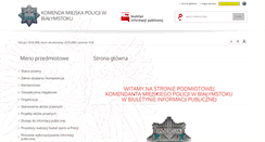 Desktop Screenshot of bip.bialystok.kmp.policja.gov.pl