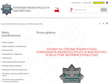 Tablet Screenshot of bip.bialystok.kmp.policja.gov.pl