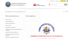 Desktop Screenshot of bip.slubice.kpp.policja.gov.pl