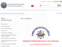 Tablet Screenshot of bip.slubice.kpp.policja.gov.pl