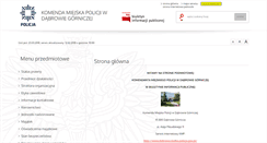 Desktop Screenshot of bip.dabrowagornicza.kmp.policja.gov.pl