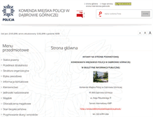 Tablet Screenshot of bip.dabrowagornicza.kmp.policja.gov.pl