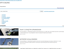Tablet Screenshot of chelmno.kujawsko-pomorska.policja.gov.pl