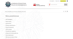 Desktop Screenshot of bip.poddebice.kpp.policja.gov.pl