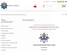 Tablet Screenshot of bip.opole.kwp.policja.gov.pl