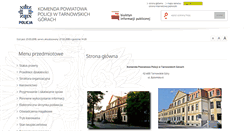 Desktop Screenshot of bip.tarnowskiegory.kpp.policja.gov.pl