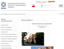 Tablet Screenshot of bip.tarnowskiegory.kpp.policja.gov.pl