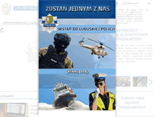 Tablet Screenshot of krosno.lubuska.policja.gov.pl