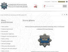 Tablet Screenshot of bip.sochaczew.kpp.policja.gov.pl