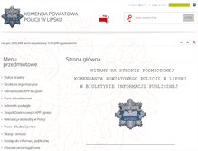 Tablet Screenshot of bip.lipsko.kpp.policja.gov.pl