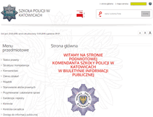 Tablet Screenshot of bip.katowice.sp.policja.gov.pl