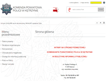 Tablet Screenshot of bip.ketrzyn.kpp.policja.gov.pl