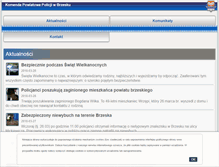 Tablet Screenshot of brzesko.policja.gov.pl