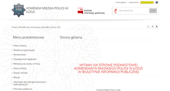 Desktop Screenshot of bip.lodz.kmp.policja.gov.pl