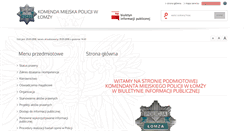 Desktop Screenshot of bip.lomza.kmp.policja.gov.pl