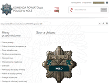 Tablet Screenshot of bip.kolo.kpp.policja.gov.pl