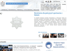 Tablet Screenshot of katowice.slaska.policja.gov.pl