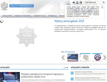 Tablet Screenshot of podkarpacka.policja.gov.pl