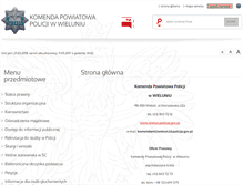 Tablet Screenshot of bip.wielun.kpp.policja.gov.pl