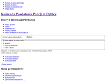 Tablet Screenshot of bip.debica.kpp.policja.gov.pl