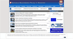 Desktop Screenshot of malopolska.policja.gov.pl