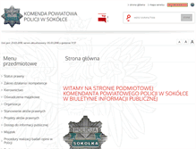 Tablet Screenshot of bip.sokolka.kpp.policja.gov.pl