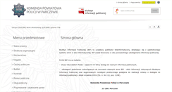 Desktop Screenshot of bip.parczew.kpp.policja.gov.pl