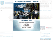 Tablet Screenshot of olsztyn.policja.gov.pl