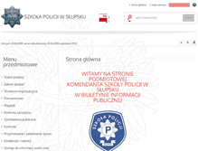Tablet Screenshot of bip.slupsk.sp.policja.gov.pl
