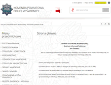 Tablet Screenshot of bip.swidnica.policja.gov.pl