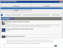 Tablet Screenshot of komisariat1.krakow.malopolska.policja.gov.pl