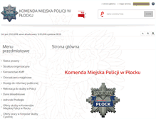 Tablet Screenshot of bip.plock.kmp.policja.gov.pl