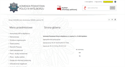 Desktop Screenshot of bip.mysliborz.kpp.policja.gov.pl