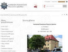 Tablet Screenshot of bip.lebork.kpp.policja.gov.pl