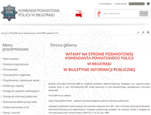 Tablet Screenshot of bip.bilgoraj.kpp.policja.gov.pl
