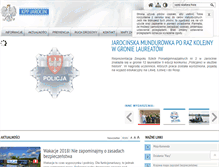 Tablet Screenshot of jarocin.policja.gov.pl
